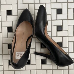 DV Dolce Vita Black Leather High Heel Pumps - Size 10